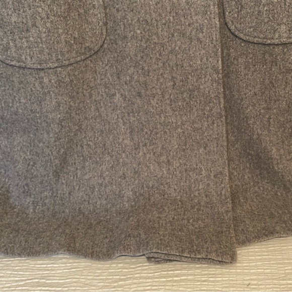 Alorna Vintage Gray Heather Wool Blend Maxi Coat Petite sized L or XL - Picture 7 of 15